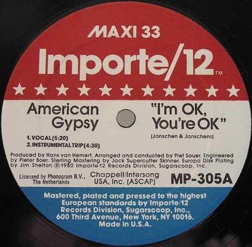 American Gypsy - Im OK, Youre OK (12, Maxi-Single, 1980), Verzenden, Gebruikt