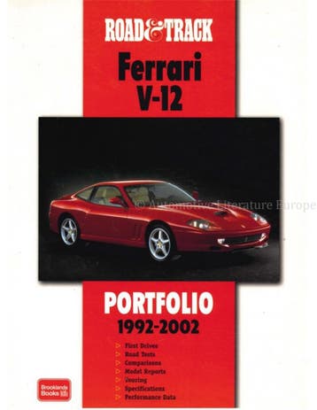 FERRARI V12 PORTFOLIO 1992-2002, ROAD & TRACK, Nieuw