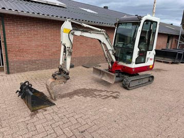 Veiling: Minigraver Takeuchi TB016 Diesel 10kW, Ophalen