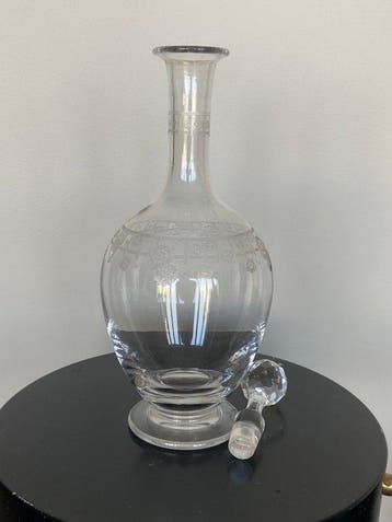 Carafe - Belle carafe Art déco - Cristal gravé
