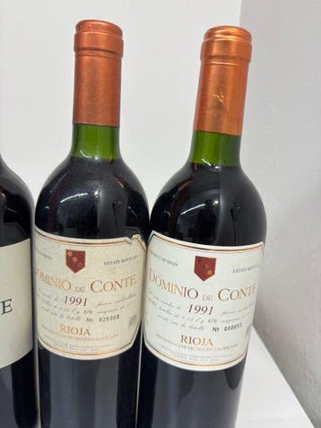 1991 Bodegas Bretón, Dominio de Conte (x2), 1995, 2001 (x2), Nieuw