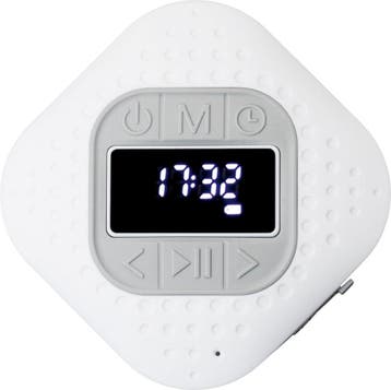 Radio - met Bluetooth - Waterbestendig - Wit - Lenco - BAR-0, Verzenden