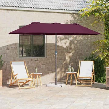 vidaXL Tuinparasol 370 x 197 x 239 cm Polyester en Aluminium, Verzenden, Nieuw