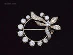 Gouden broche/hanger met diamanten, Handtassen en Accessoires, Overige Accessoires, Ophalen, Nieuw