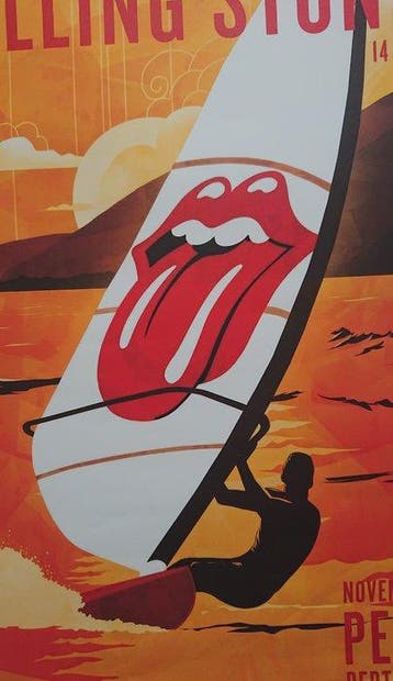 Anonymous - Rolling Stones cartel gira 14 On Fire