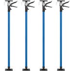tectake 4 plafondsteunen 115-290cm - blauw, Doe-het-zelf en Bouw, Verzenden, Nieuw