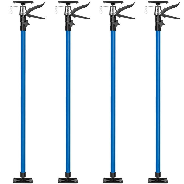 tectake 4 plafondsteunen 115-290cm - blauw, Doe-het-zelf en Bouw, Overige Doe-Het-Zelf en Bouw, Verzenden