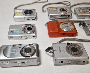 Sony, Canon, Olympus 12 Digitale compact camera, Nieuw