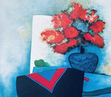 Claude Gaveau (1940- ) - Fruits aux tokyas rouges