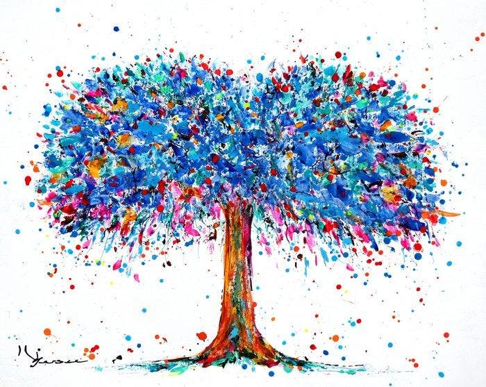 Kspersee - Tree of memory, Antiek en Kunst, Kunst | Schilderijen | Modern