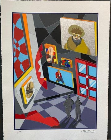 Ugo Nespolo (1941) - Senza titolo, Antiek en Kunst