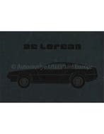1981 DELOREAN DMC-12 BROCHURE ENGELS, Nieuw