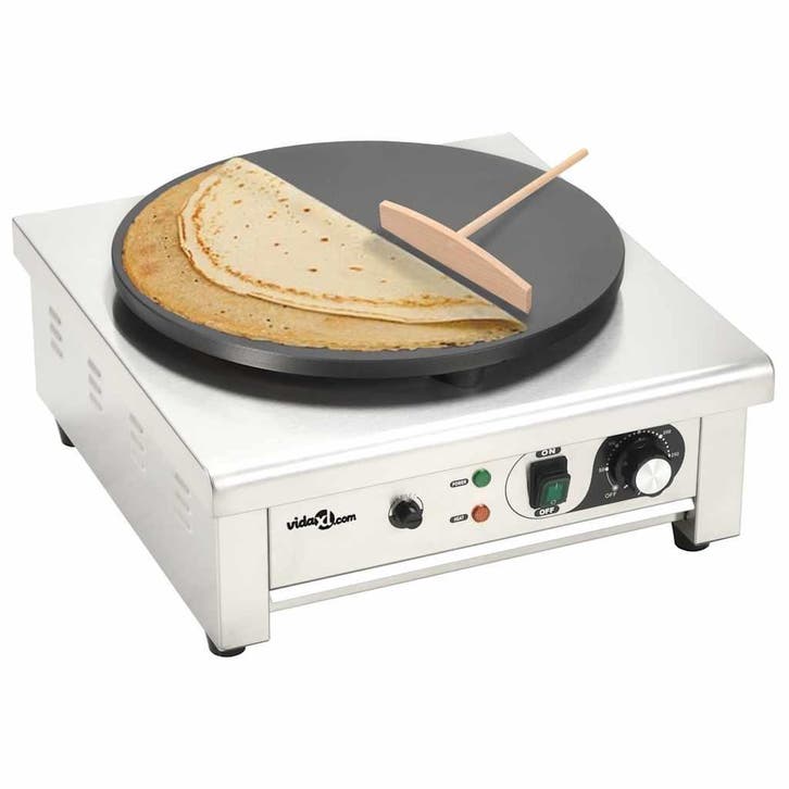 vidaXL Elektrische crêpemaker met lekbakje 40 cm 3000 W, Elektronische apparatuur, Overige elektronische apparatuur, Nieuw, Verzenden