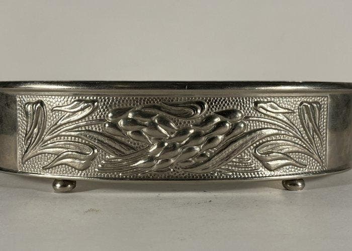 Tafelmiddenstuk - Alpacca - Centerpiece-scharnier, Antiquités & Art, Art | Objets design