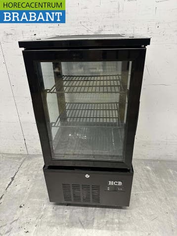 HCB Vitrine réfrigérée Vitrine boulangerie Noir 56 litres, Verzenden