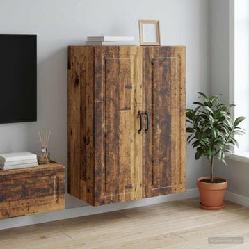 vidaXL Wandkast 66 x 34,5 x 90 cm Bewerkt hout Oud hout, Verzenden, Nieuw