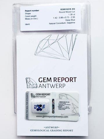 Zonder minimumprijs - 17 pcs Blauw Saffier - 1.39 ct - Gem, Nieuw