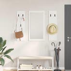 vidaXL Wandgemonteerde kapstok Wit 96 x 1,5 x 90 cm Bewerkt, Verzenden, Nieuw