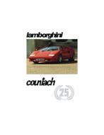 1988 LAMBORGHINI COUNTACH 25TH ANNIVERSARY BROCHURE ENGELS, Ophalen of Verzenden