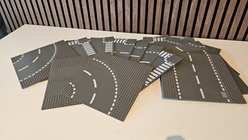 Lego Plaques de base - 16x Wegplaten (Donker), Enfants & Bébés