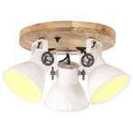 vidaXL Plafondlamp industrieel 25 W E27 42x27 cm wit, Verzenden, Nieuw