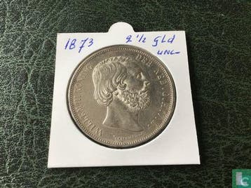 Nederland 2½ gulden 1873, Verzenden, Losse munt