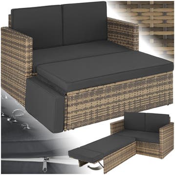 Wicker loungesofa Corfu - natuur, Tuin en Terras, Verzenden, Nieuw