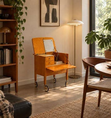 Boîte à couture - Bois - Buffet – Design du milieu du XXe