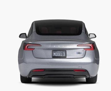 Tesla-models 1:18 - Modelauto - Tesla Model 3 - 2024 - Grijs, Nieuw
