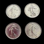 Frankrijk. 5 Francs 1960/1966 Semeuse (lot de 4 monnaies en