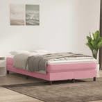 vidaXL Boxspring met matras fluweel roze 120x220 cm, Verzenden, Nieuw