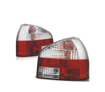 FEUX ARRIÈRE POUR AUDI A3 8L 96-03 ROUGE CHROMÉ, Verzenden