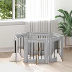 vidaXL Hondenhek met standaarden 6 pcs Grijs sonoma 60 x 60, Dieren en Toebehoren, Verzenden, Nieuw