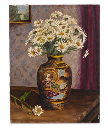 Martin M. (XX) - Still Life with Daisies in an Oriental Vase