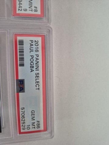 Lotto 2x Paul Pogba Panini Select FRANCIA - PSA 9 MINT & PSA, Nieuw