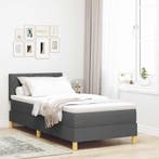 vidaXL LED Box Spring Bed met hoofdeinde Donkergrijs 100 x, Verzenden, Nieuw