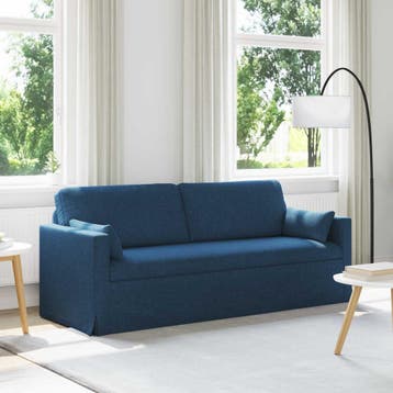 vidaXL bank / zetel Blauw 198 x 78 x 80 cm Stof, Verzenden