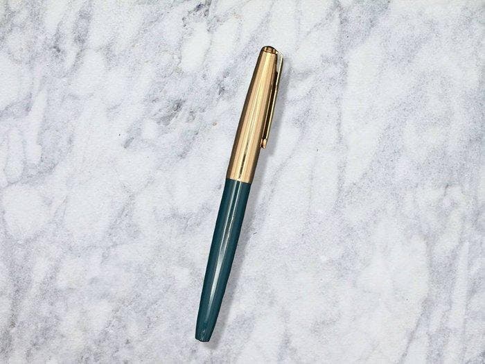 Parker - 51 Custom (Teal Blue) - 1/10 12K Gold Filled Cap -, Collections, Stylos