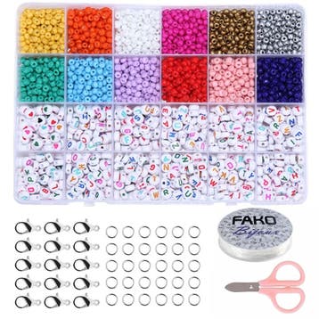 Fako Bijoux - DIY Kralen Set - Letterkralen & Glaskralen -, Verzenden, Nieuw