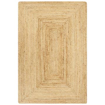 vidaXL Vloerkleed handgemaakt 80x160 cm jute naturel, Verzenden, Nieuw