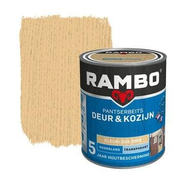 Rambo Pantserbeits Deur & Kozijn Transparant Kleurloos 1.5L, Verzenden, Nieuw