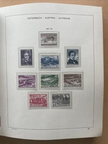 Autriche 1961/1993 - Collection avancée dans un album, Postzegels en Munten, Gestempeld