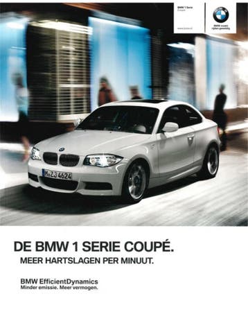 2012 BMW 1 SERIE COUPÉ BROCHURE NEDERLANDS