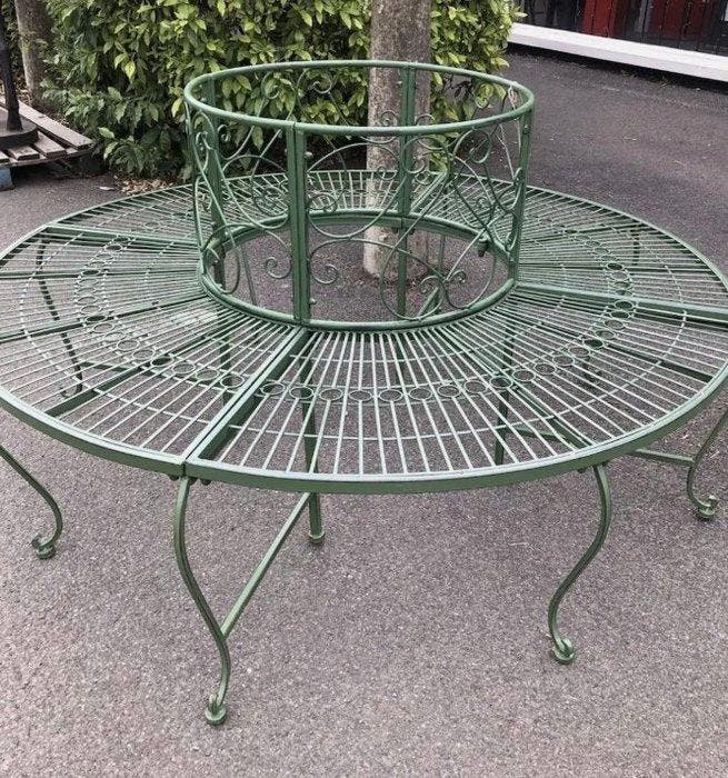 Tuinbank - Staal - Tree Bench, Antiek en Kunst, Curiosa en Brocante