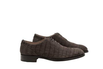ISAIA NAPOLI - 9 UK - 43 IT - Exclusive Alligator Nabuk, Nieuw