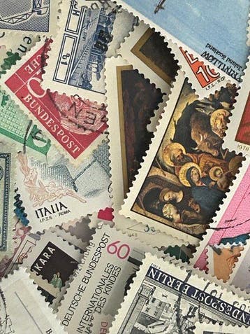 Wereldpostzegels - Uitgebreide partij postzegels, Gestempeld