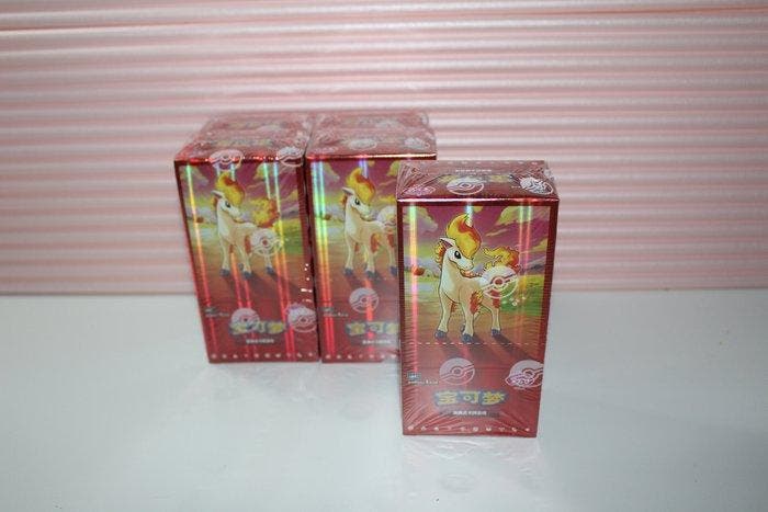5x Pokemon Gem Pack Vol.4 Box Simplified Chinese Display, Hobby en Vrije tijd, Verzamelkaartspellen | Pokémon