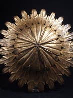 Plafonnier - Métal, Or - Plafonnier rayons de soleil