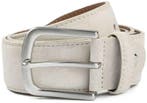 Suitable Riem Suède Leer Wit maat 105 Heren, Kleding | Heren, Riemen en Ceintuurs, Verzenden, Nieuw, Suitable, Riem of Ceintuur