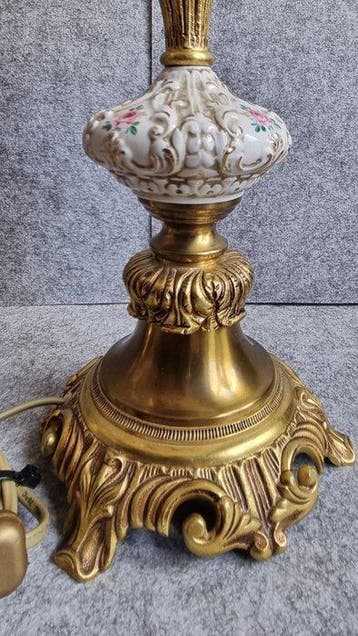 Tafellamp (2) - Verguld brons, Antiek en Kunst